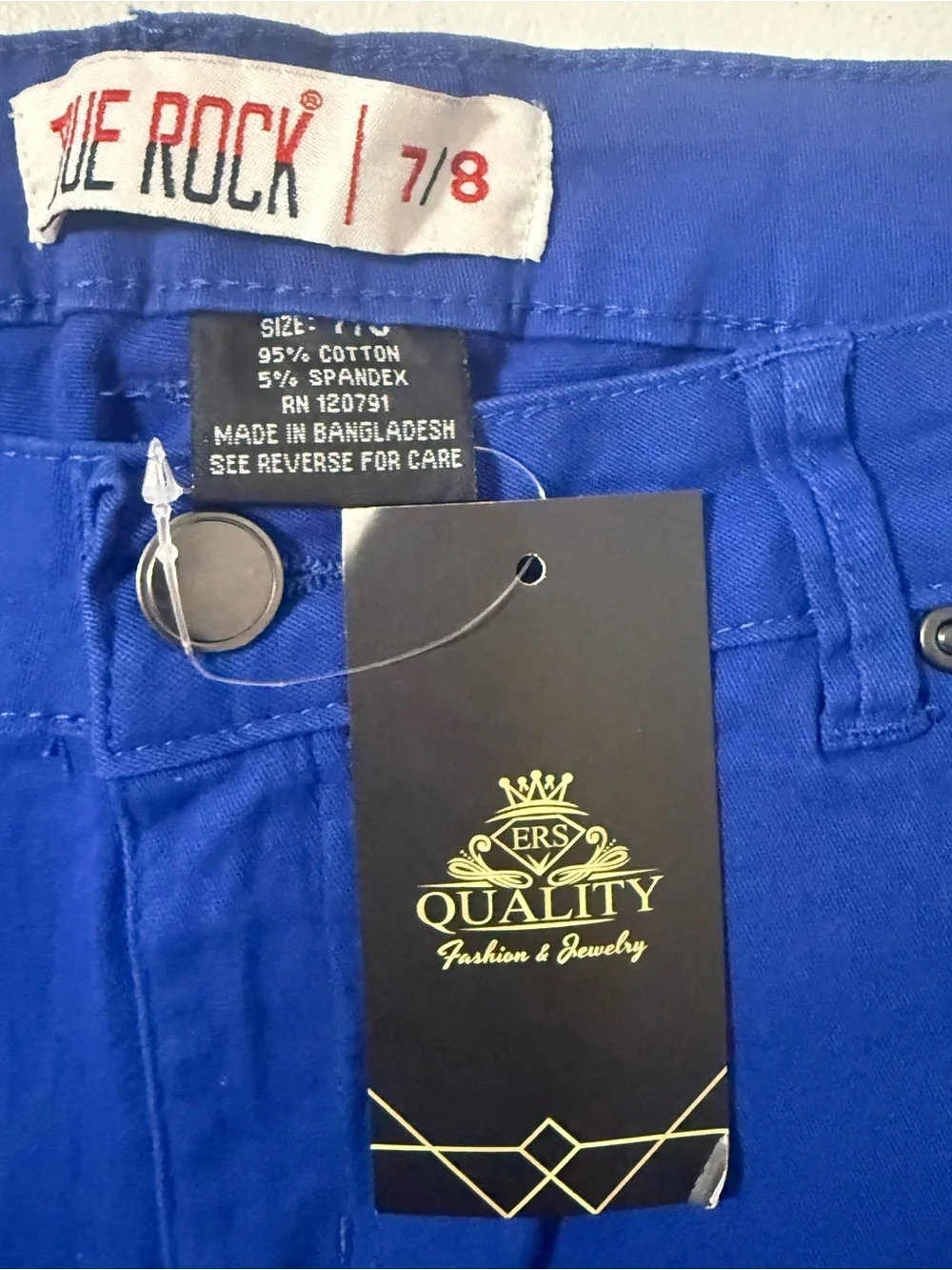 True Rock Men’s Royal Blue Cargo Shorts NWT Casual Cotton Blend